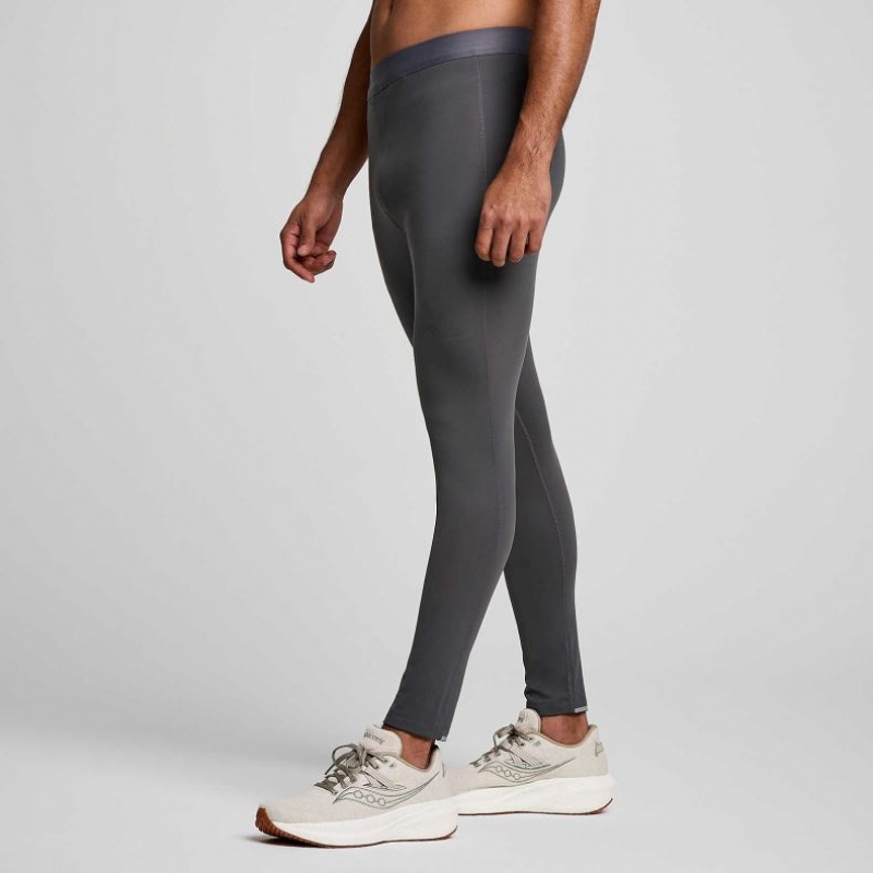 Grey Saucony Solstice Men's Tight | ISRAEL OFEASP