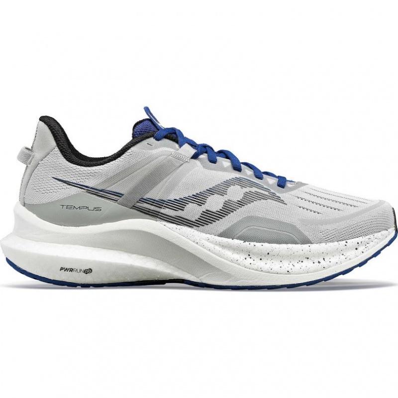 Grey Saucony Tempus Men\'s Running Shoes | ISRAEL KIXGBD