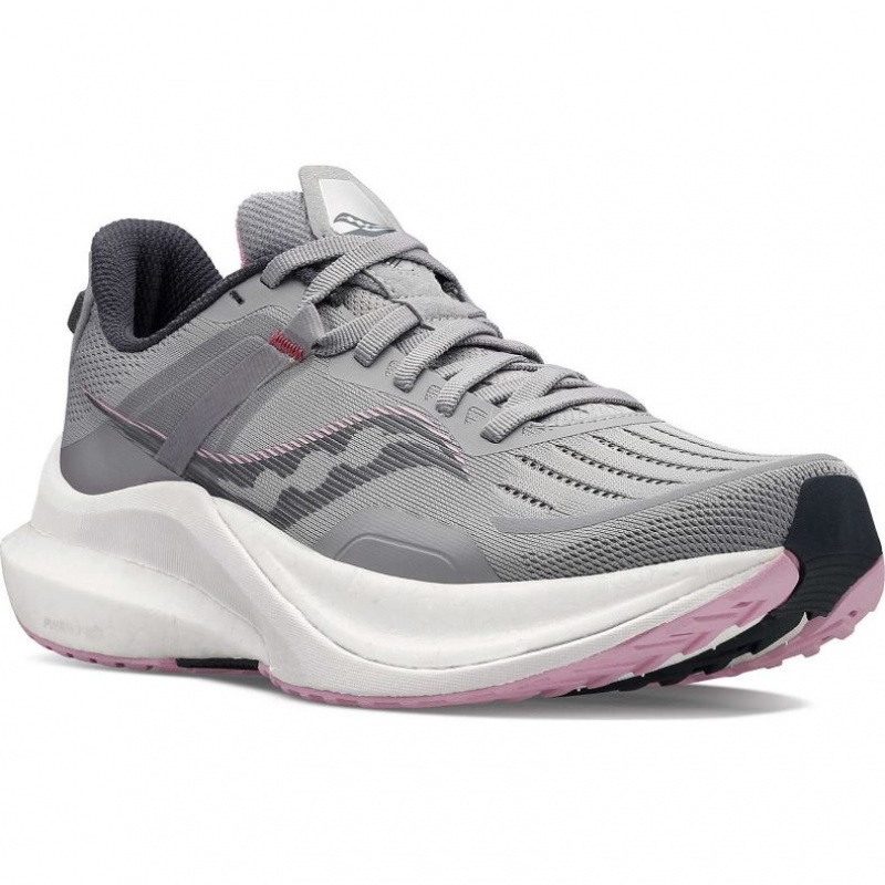 Grey Saucony Tempus Women's Running Shoes | ISRAEL FKCTDO