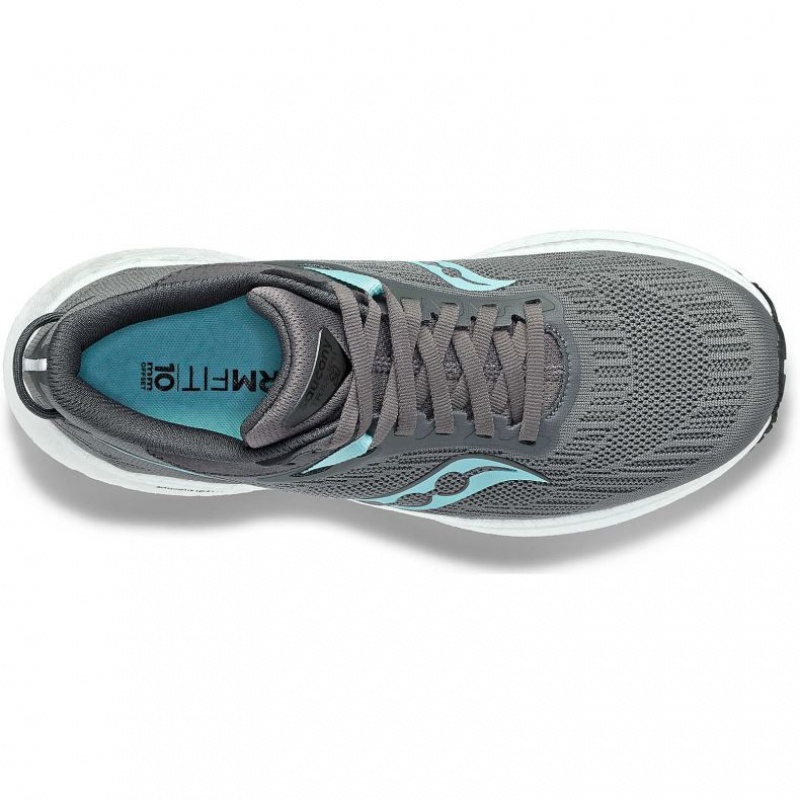 Grey Saucony Triumph 21 Women's Running Shoes | ISRAEL BWLRCV