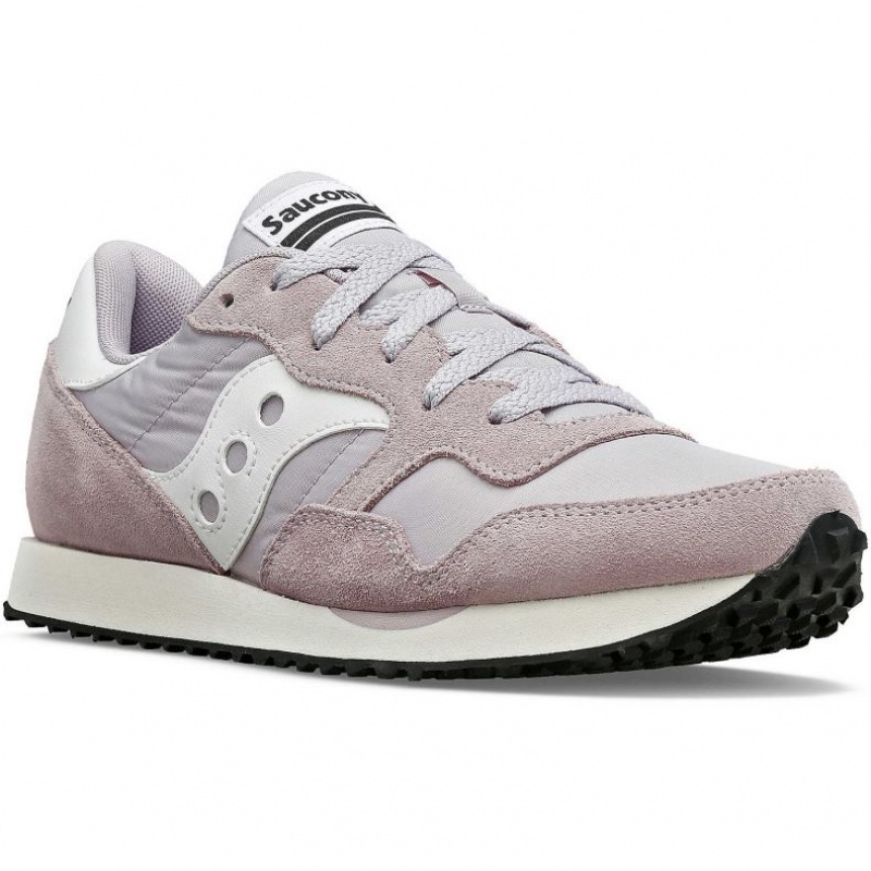 Grey / Pink Saucony DXN Women's Sneakers | ISRAEL MBPWZD