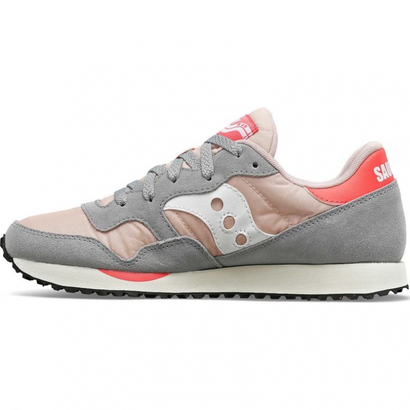 Grey / Pink Saucony DXN Women's Sneakers | ISRAEL HZEKFV