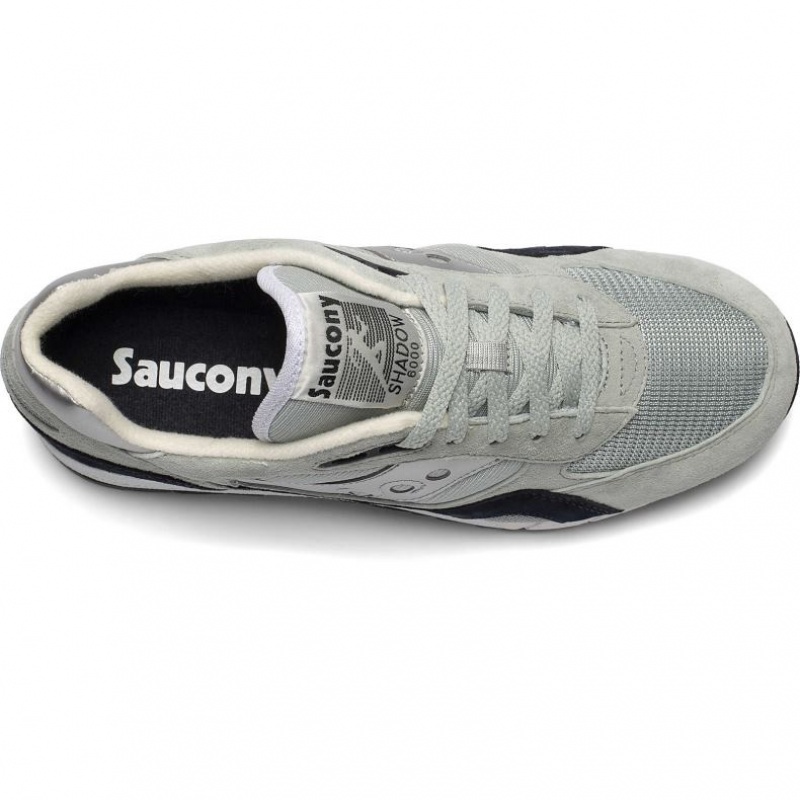 Grey / Silver Saucony Shadow 6000 Men's Sneakers | ISRAEL ESQPMD