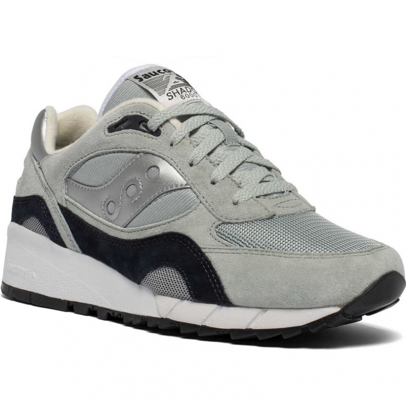 Grey / Silver Saucony Shadow 6000 Men's Sneakers | ISRAEL ESQPMD