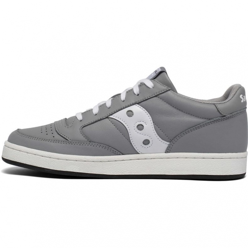 Grey / White Saucony Jazz Court Men's Sneakers | ISRAEL PJXVIZ