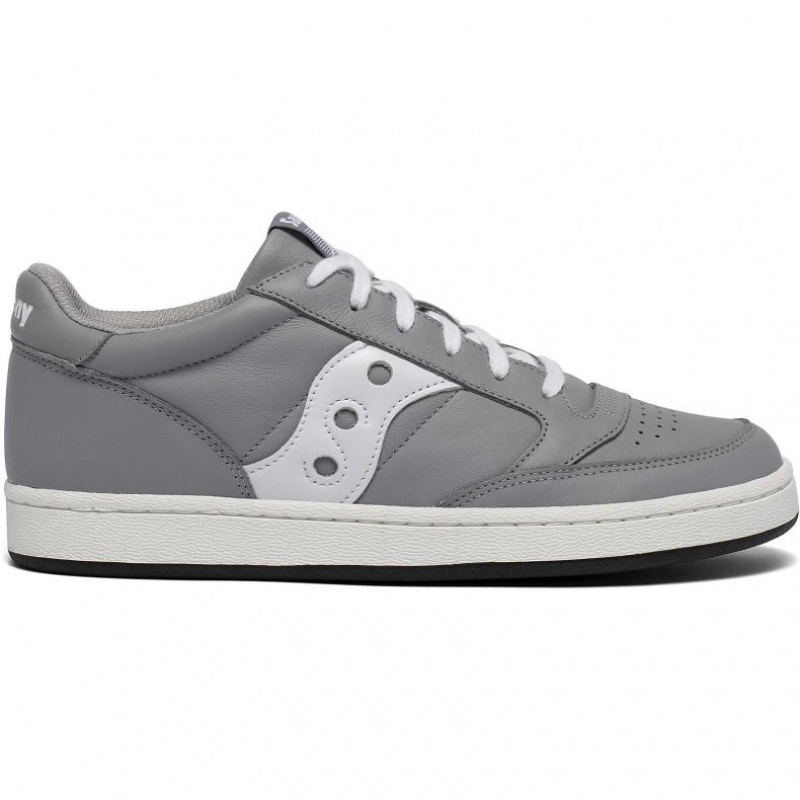 Grey / White Saucony Jazz Court Men\'s Sneakers | ISRAEL PJXVIZ