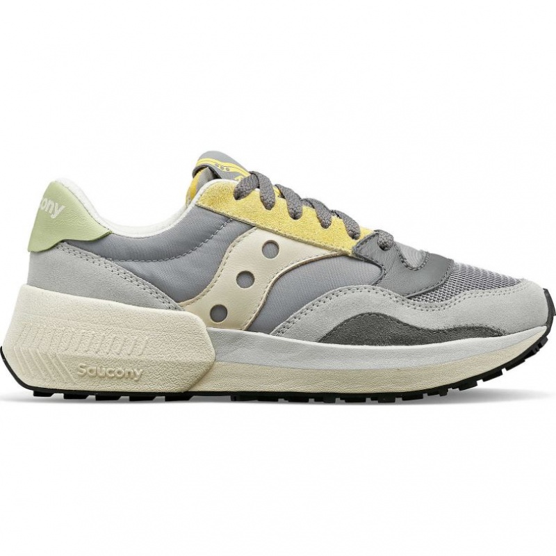 Grey / Yellow Saucony Jazz NXT Women\'s Sneakers | ISRAEL BCHIOA