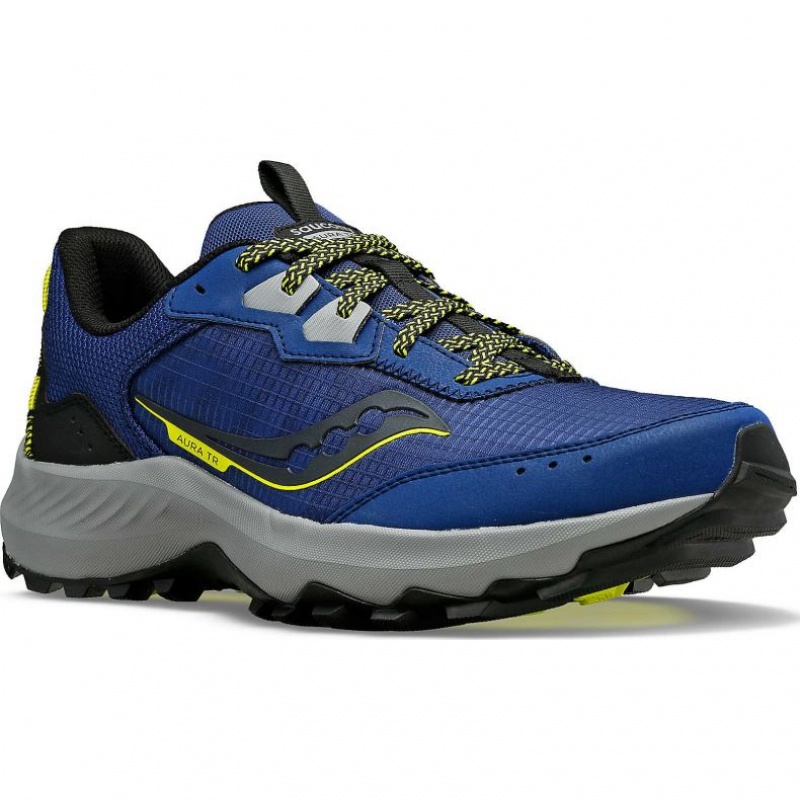 Indigo Saucony Aura TR Men's Trail Running Shoes | ISRAEL VALEZJ