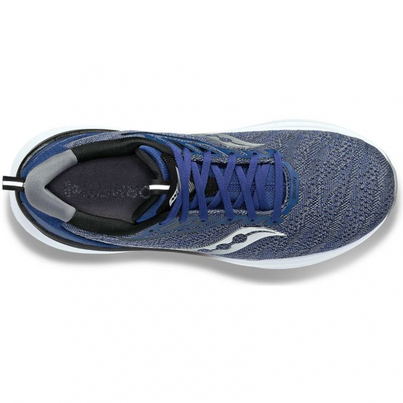 Indigo Saucony Echelon 9 Men's Wide Running Shoes | ISRAEL JMQDAI