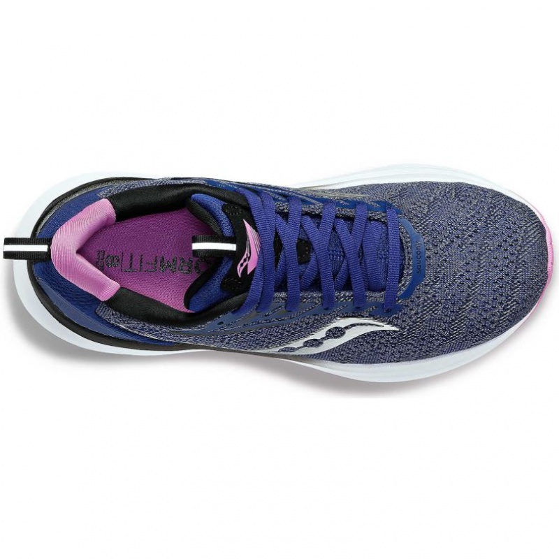 Indigo Saucony Echelon 9 Women's Wide Running Shoes | ISRAEL NYFIKQ