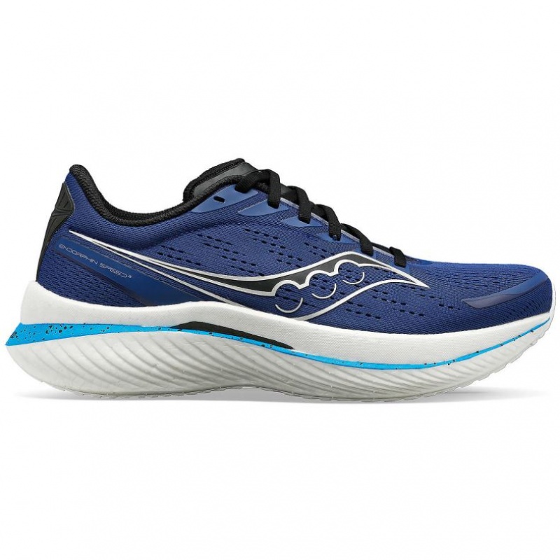 Indigo Saucony Endorphin Speed 3 Men\'s Running Shoes | ISRAEL JILRNA