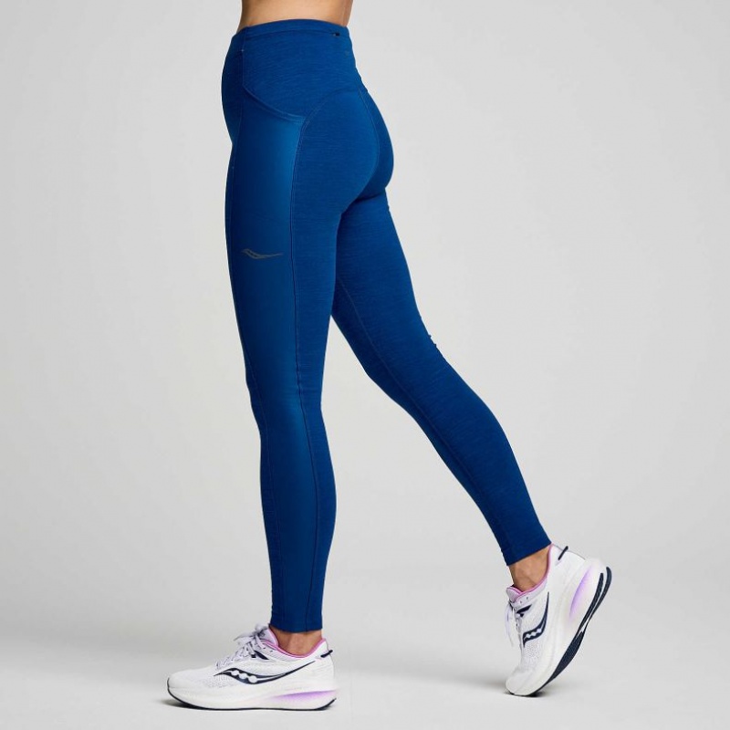 Indigo Saucony Solstice Women's Tight | ISRAEL UOYGIT