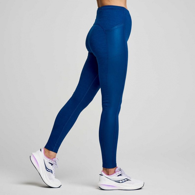 Indigo Saucony Solstice Women's Tight | ISRAEL UOYGIT