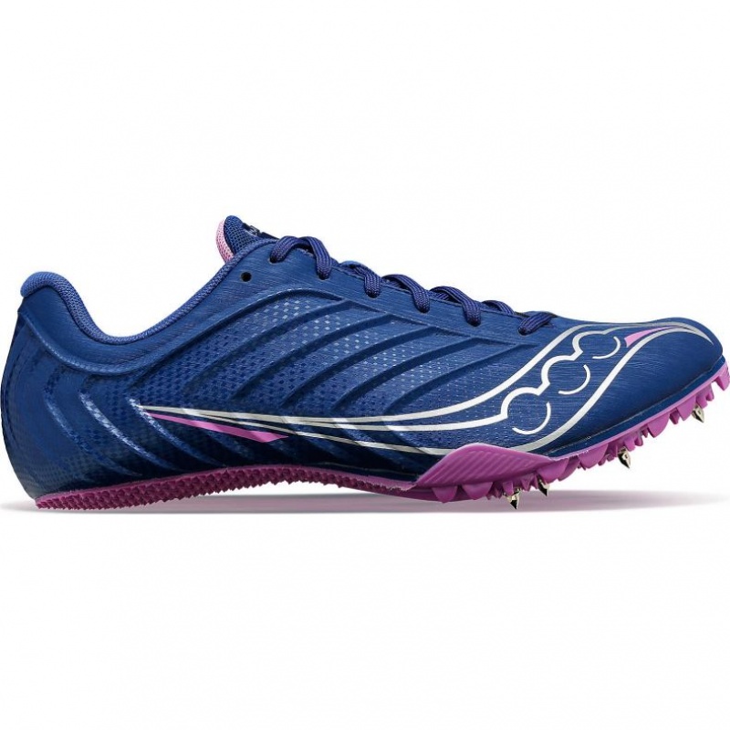 Indigo Saucony Spitfire 5 Women\'s Spikes | ISRAEL HZJFRD