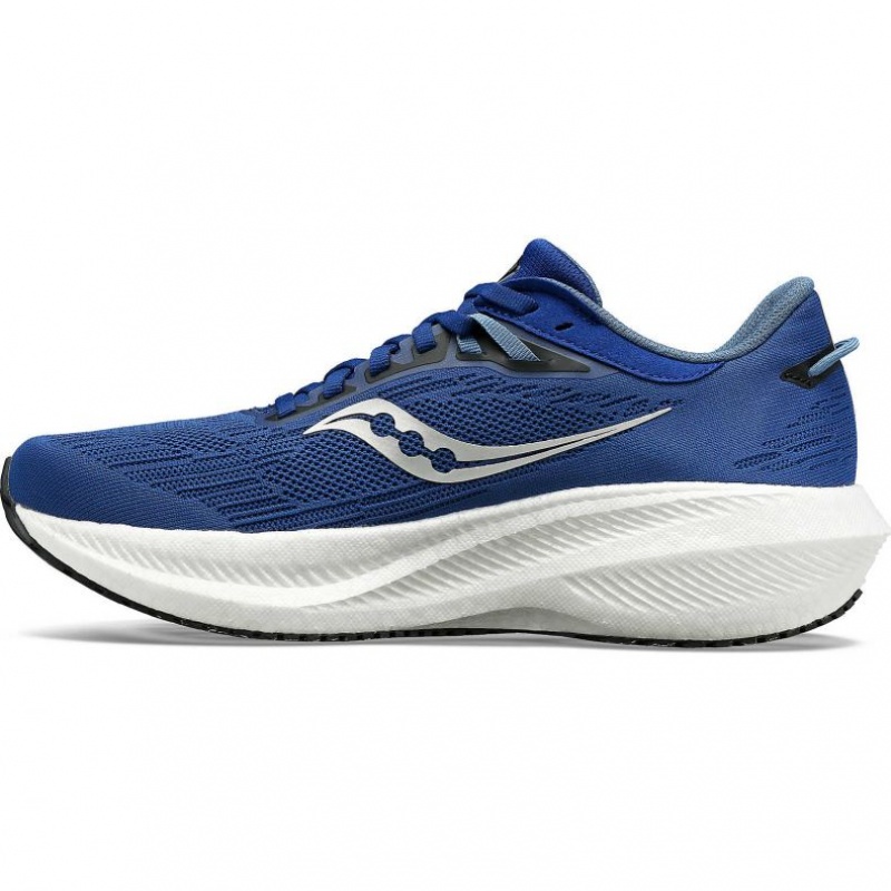 Indigo Saucony Triumph 21 Men's Running Shoes | ISRAEL YZOXDP