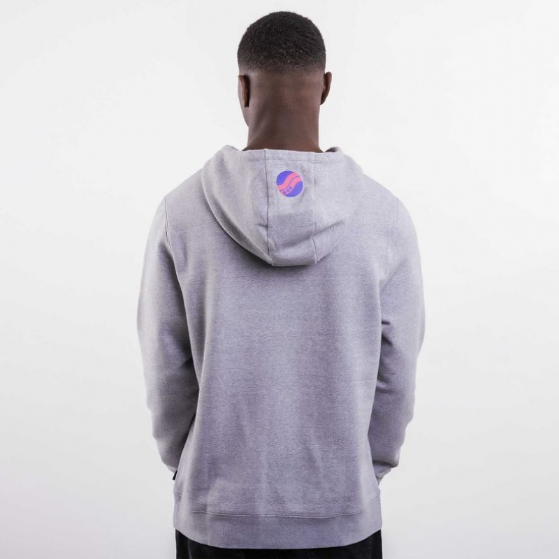 Light Grey Saucony X Frank Cooke Rested Men's Hoodie | ISRAEL YDBWHL