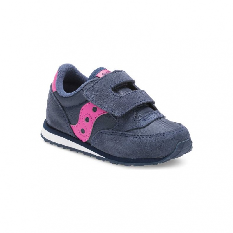 Navy Saucony Baby Jazz Hook & Loop Little Kids' Sneakers | ISRAEL ZNYEMP