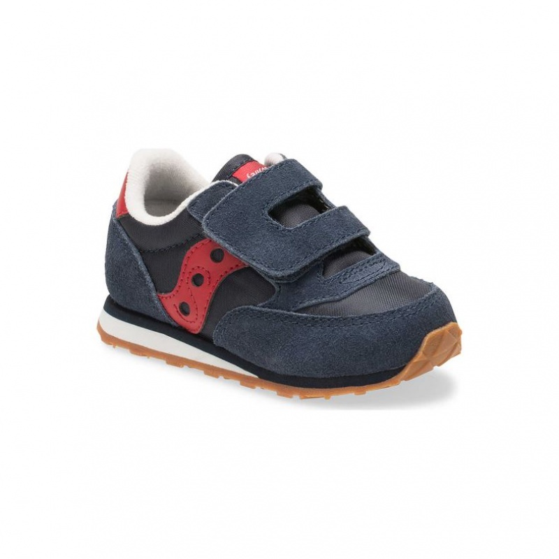 Navy Saucony Baby Jazz Hook & Loop Little Kids' Sneakers | ISRAEL AVSMZK