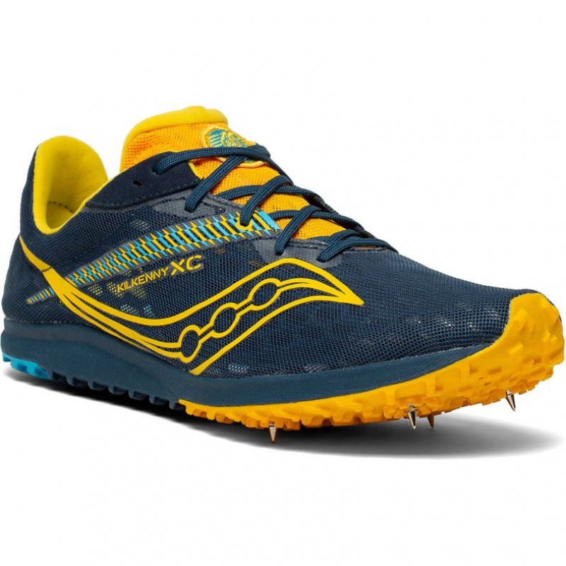 Navy Saucony Kilkenny XC9 Men's Spikes | ISRAEL BYLVCA