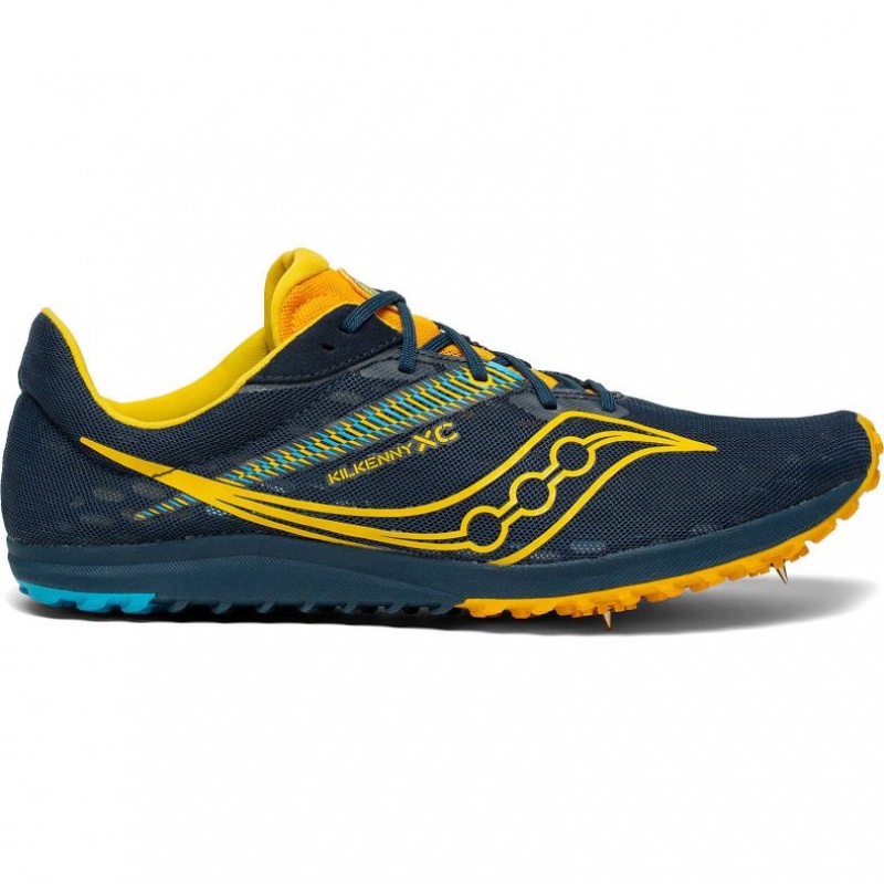 Navy Saucony Kilkenny XC9 Men\'s Spikes | ISRAEL BYLVCA