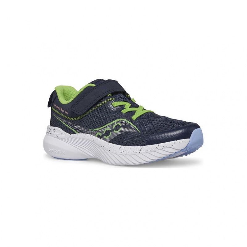 Navy Saucony Kinvara 14 A/C Big Kids' Sneakers | ISRAEL EZBJWP