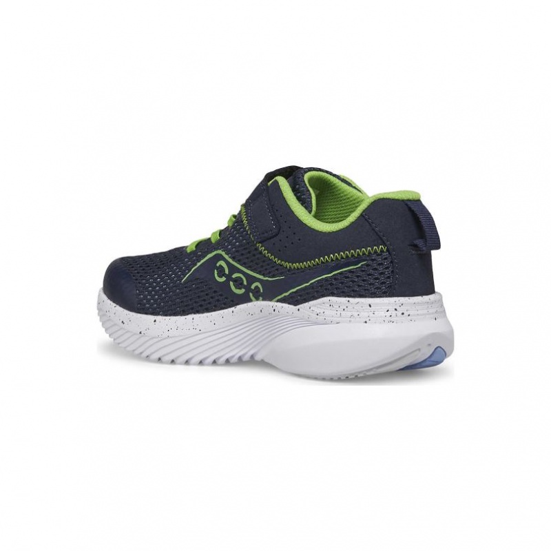 Navy Saucony Kinvara 14 A/C Big Kids' Sneakers | ISRAEL EZBJWP