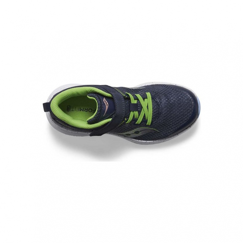 Navy Saucony Kinvara 14 A/C Big Kids' Sneakers | ISRAEL EZBJWP