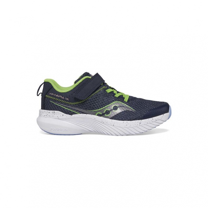 Navy Saucony Kinvara 14 A/C Big Kids\' Sneakers | ISRAEL EZBJWP