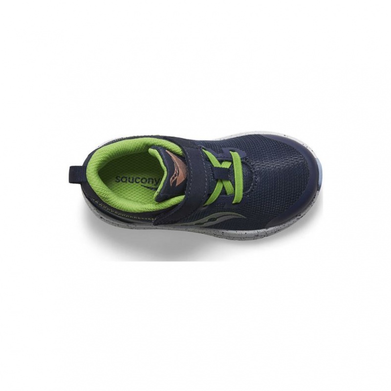 Navy Saucony Kinvara 14 A/C Jr. Little Kids' Sneakers | ISRAEL FBWKVA