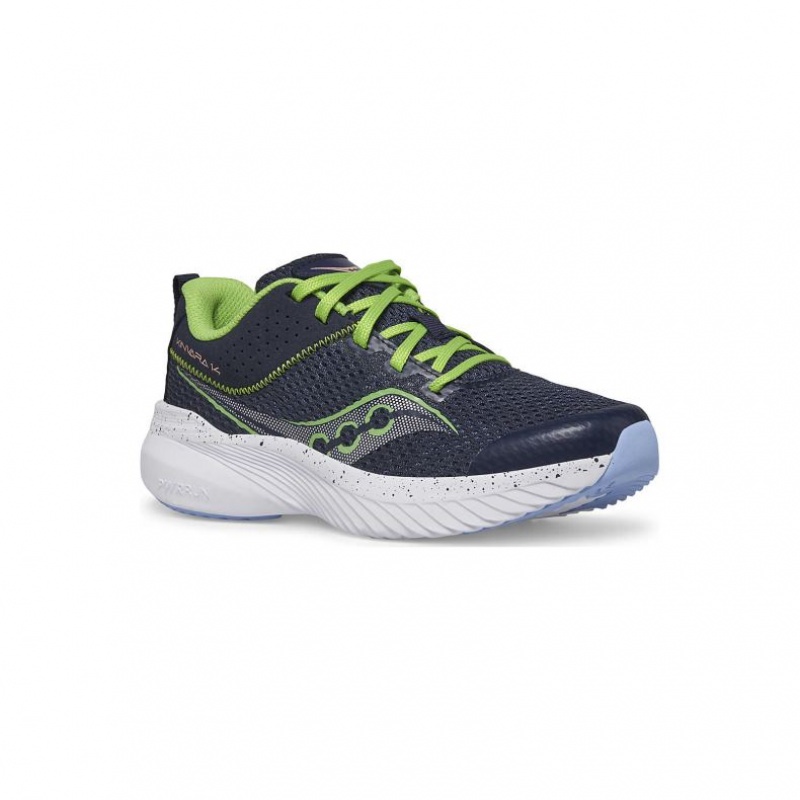 Navy Saucony Kinvara 14 Big Kids' Sneakers | ISRAEL ZBKLVX