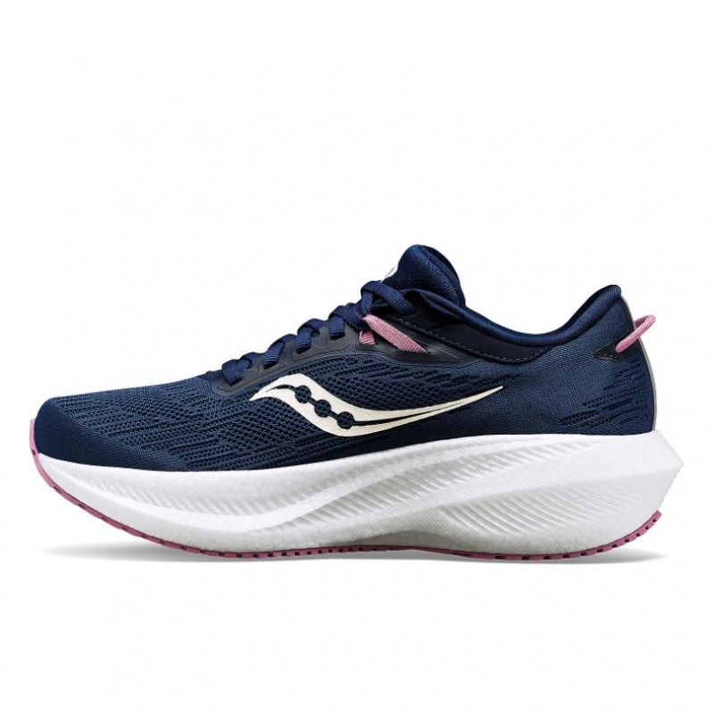 Navy Saucony Triumph 21 Women's Running Shoes | ISRAEL PFSACI