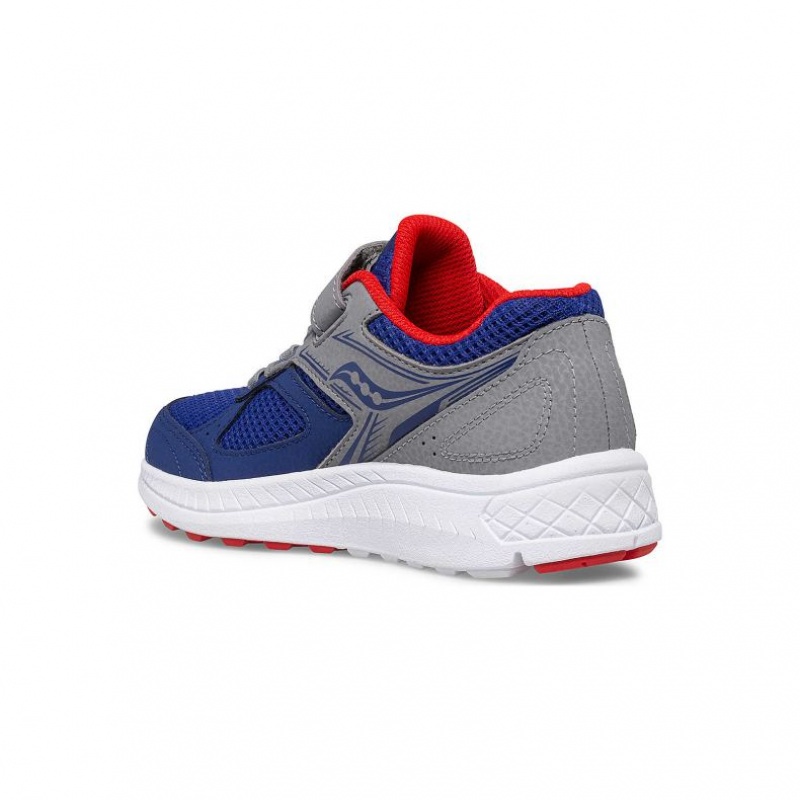 Navy / Grey Saucony Cohesion 14 A/C Big Kids' Sneakers | ISRAEL PHSBZY