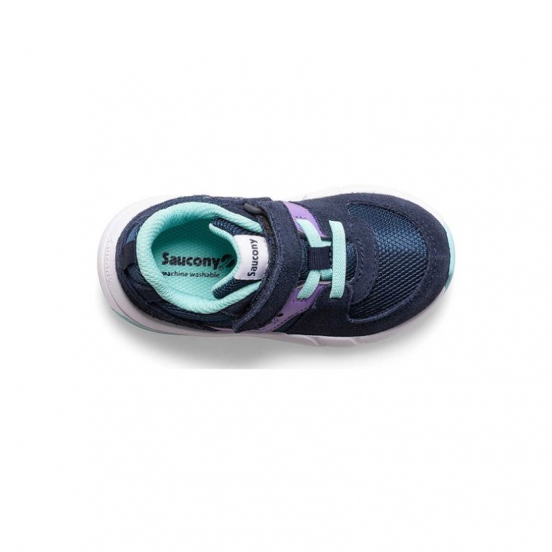 Navy / Purple Saucony Jazz Lite 2.0 Little Kids' Sneakers | ISRAEL DRMZYC