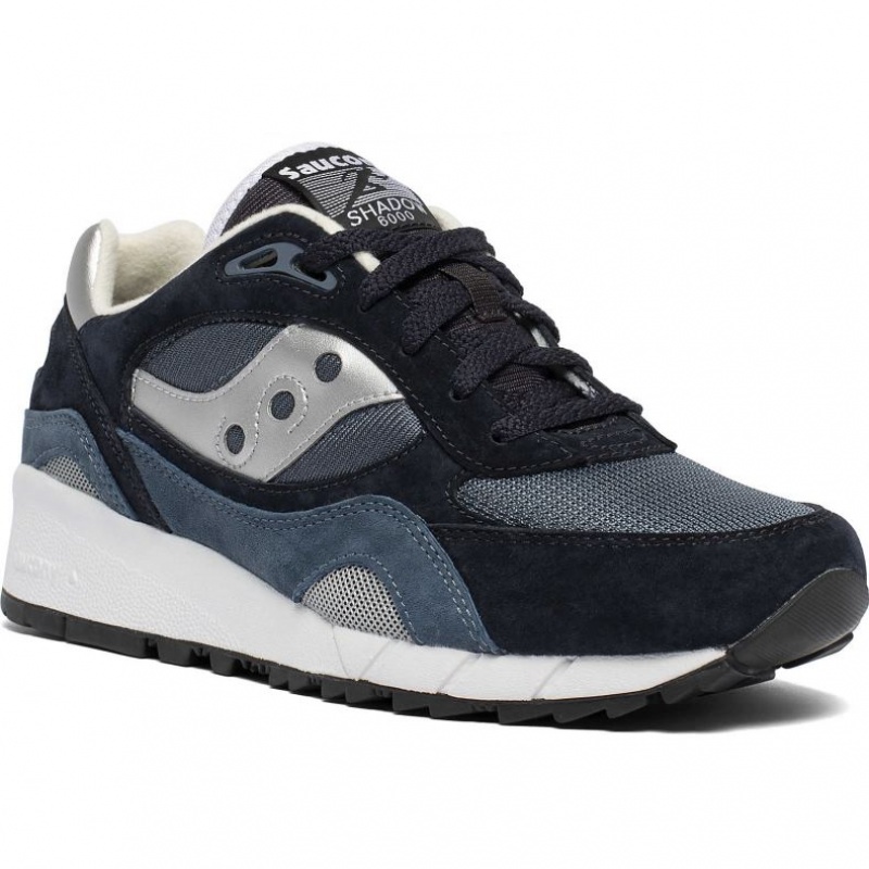 Navy / Silver Saucony Shadow 6000 Men's Sneakers | ISRAEL FRCAIS