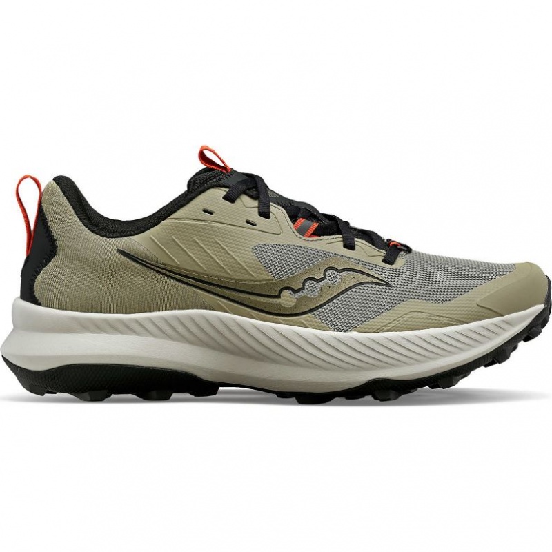 Olive Saucony Blaze TR Men\'s Trail Running Shoes | ISRAEL FBGOTJ