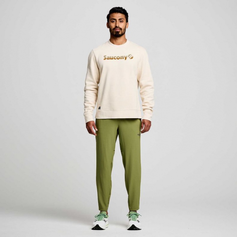 Olive Saucony Boston Woven Men's Jogger | ISRAEL HEIUTW