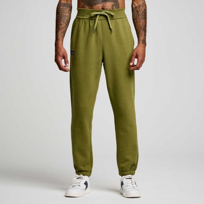 Olive Saucony Recovery Men's Jogger | ISRAEL CZOVGE