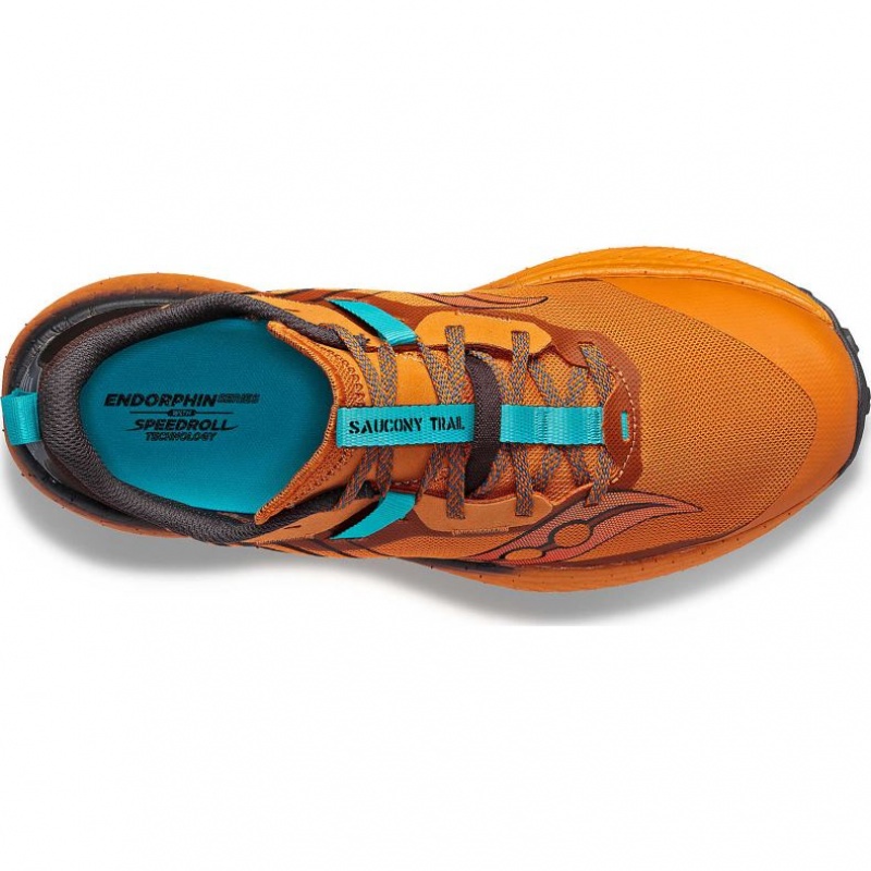 Orange Saucony Endorphin Edge Men's Trail Running Shoes | ISRAEL DTFJNG