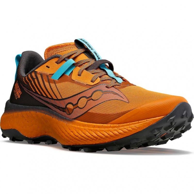 Orange Saucony Endorphin Edge Men's Trail Running Shoes | ISRAEL DTFJNG