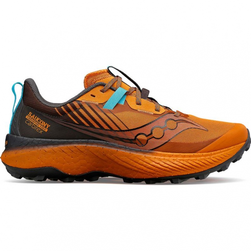 Orange Saucony Endorphin Edge Men\'s Trail Running Shoes | ISRAEL DTFJNG