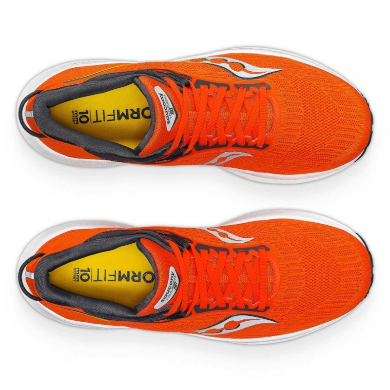 Orange Saucony Triumph 21 Men's Running Shoes | ISRAEL UMPRXN