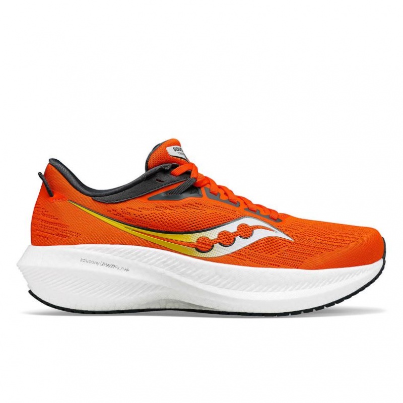 Orange Saucony Triumph 21 Men\'s Running Shoes | ISRAEL UMPRXN