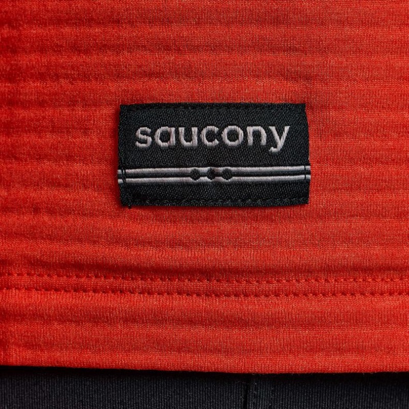 Orange Saucony Triumph 3D Crew Men's Sweatshirt | ISRAEL XIOYDU