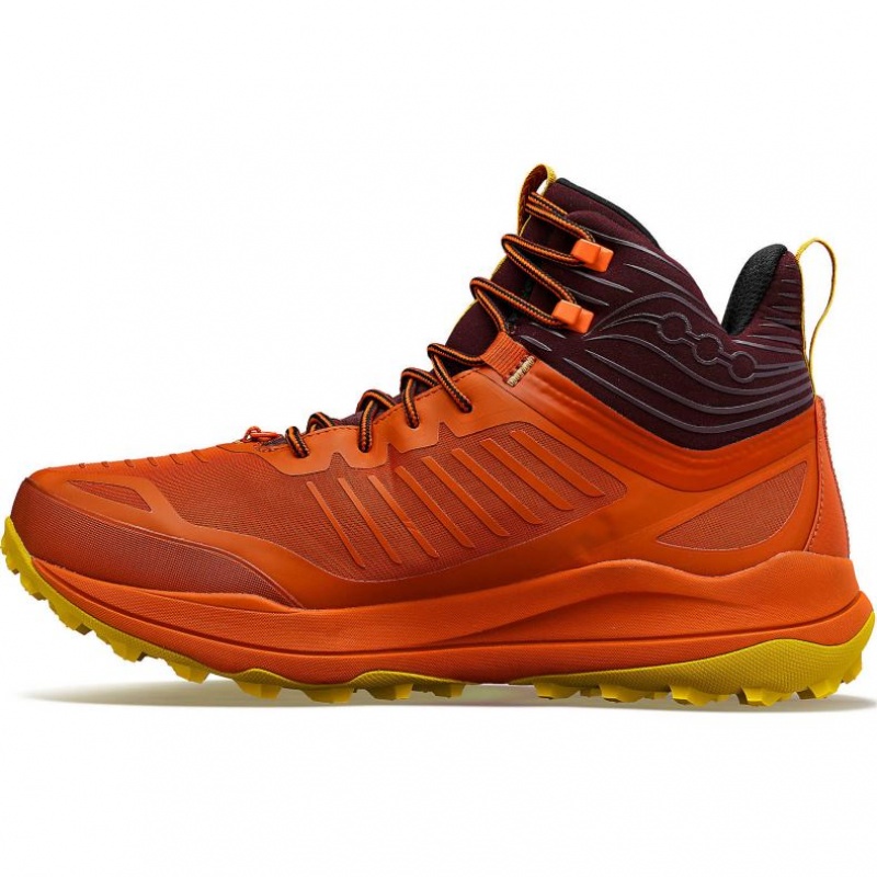 Orange Saucony Ultra Ridge GTX Men's Trail Running Shoes | ISRAEL SCYEMQ