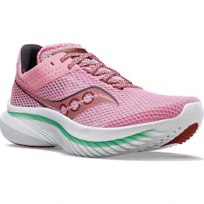 Pink Saucony Kinvara 14 Women's Running Shoes | ISRAEL BWOHNX