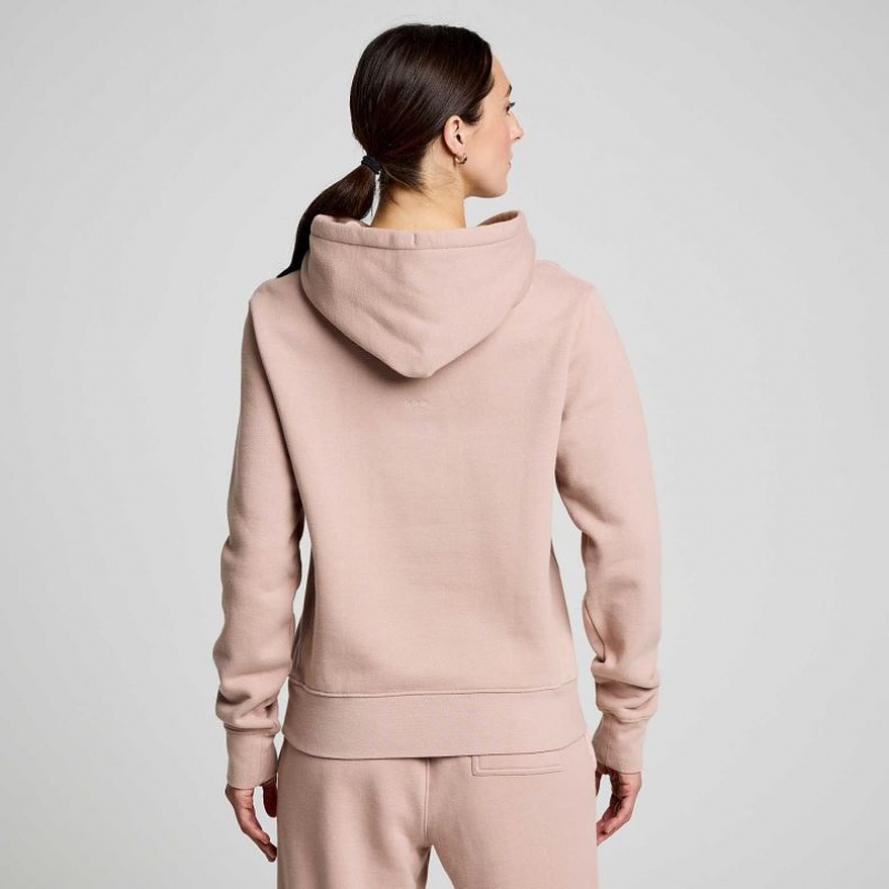 Pink Saucony Recovery Women's Hoodie | ISRAEL GREPCQ