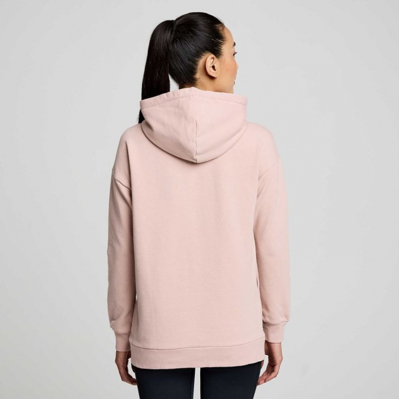 Pink Saucony Recovery Zip Tunic Women's Hoodie | ISRAEL KWPRQV