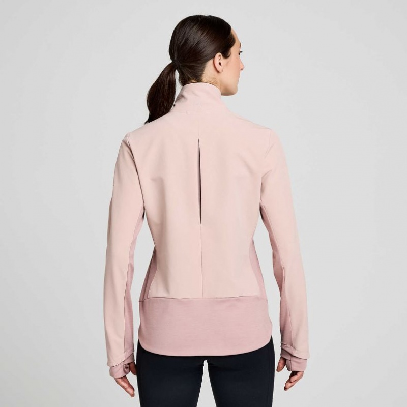 Pink Saucony Triumph Women's Jacket | ISRAEL GVOFQW