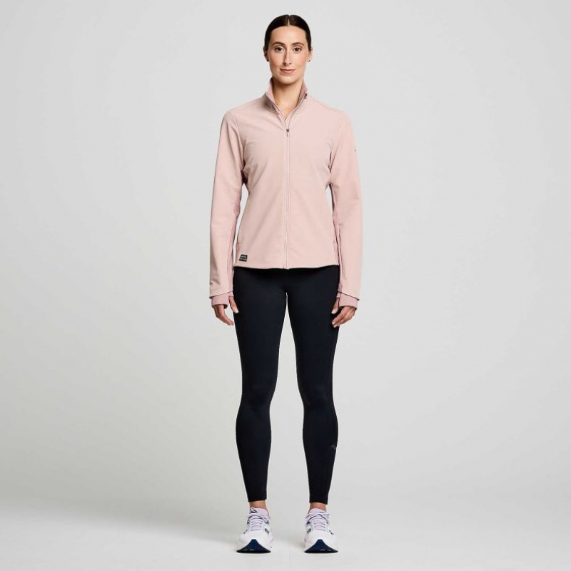 Pink Saucony Triumph Women's Jacket | ISRAEL GVOFQW