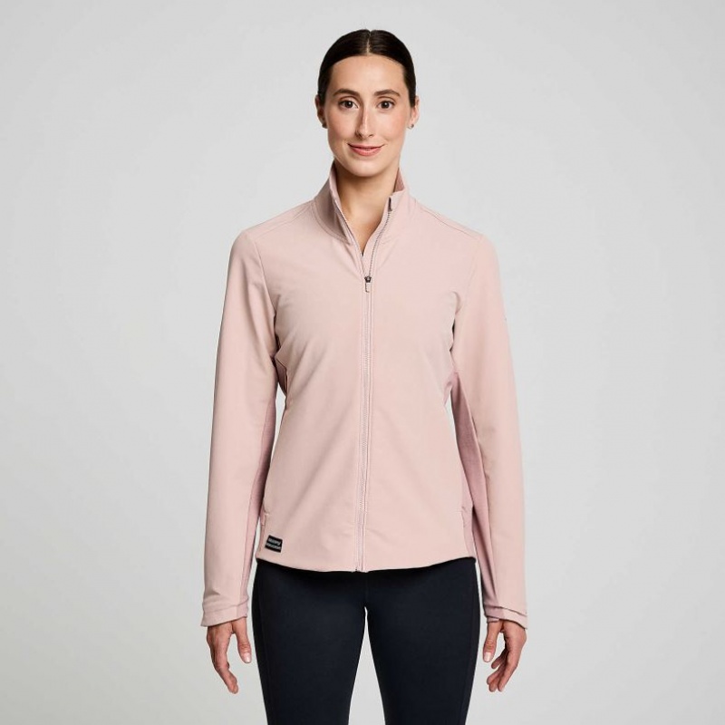 Pink Saucony Triumph Women\'s Jacket | ISRAEL GVOFQW